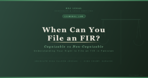 File FIR Pakistan - HSJ Legal