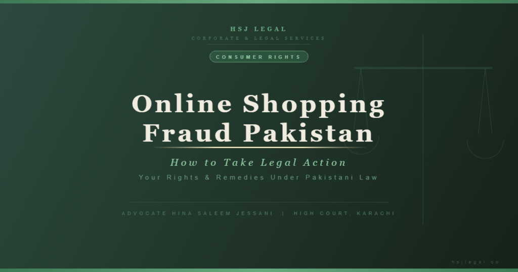 Online Shopping Fraud Pakistan - HSJ Legal