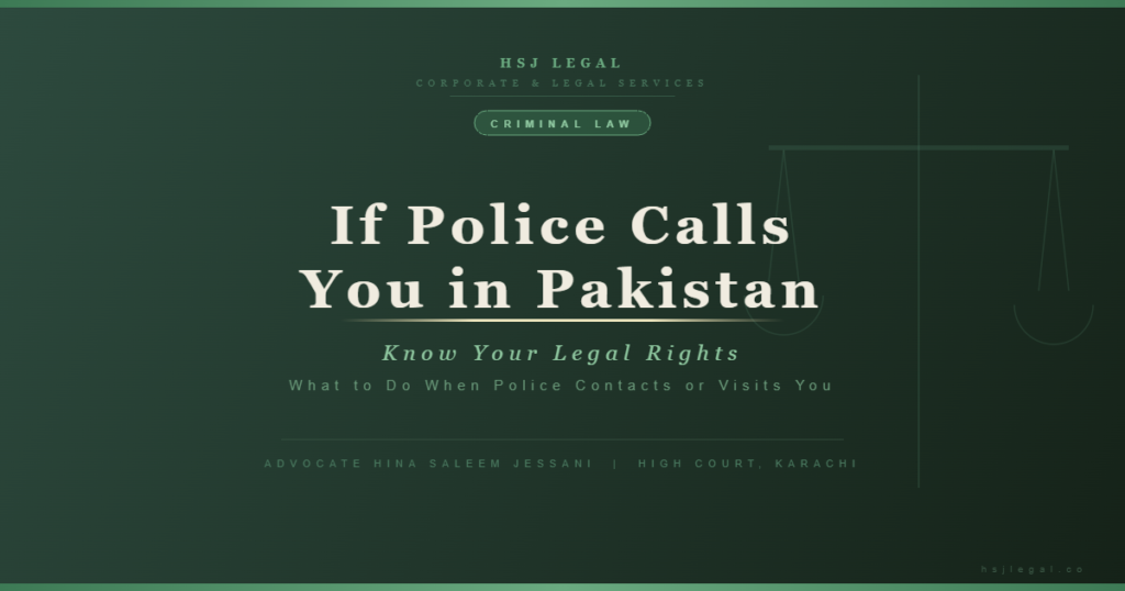 Police Rights Pakistan - HSJ Legal